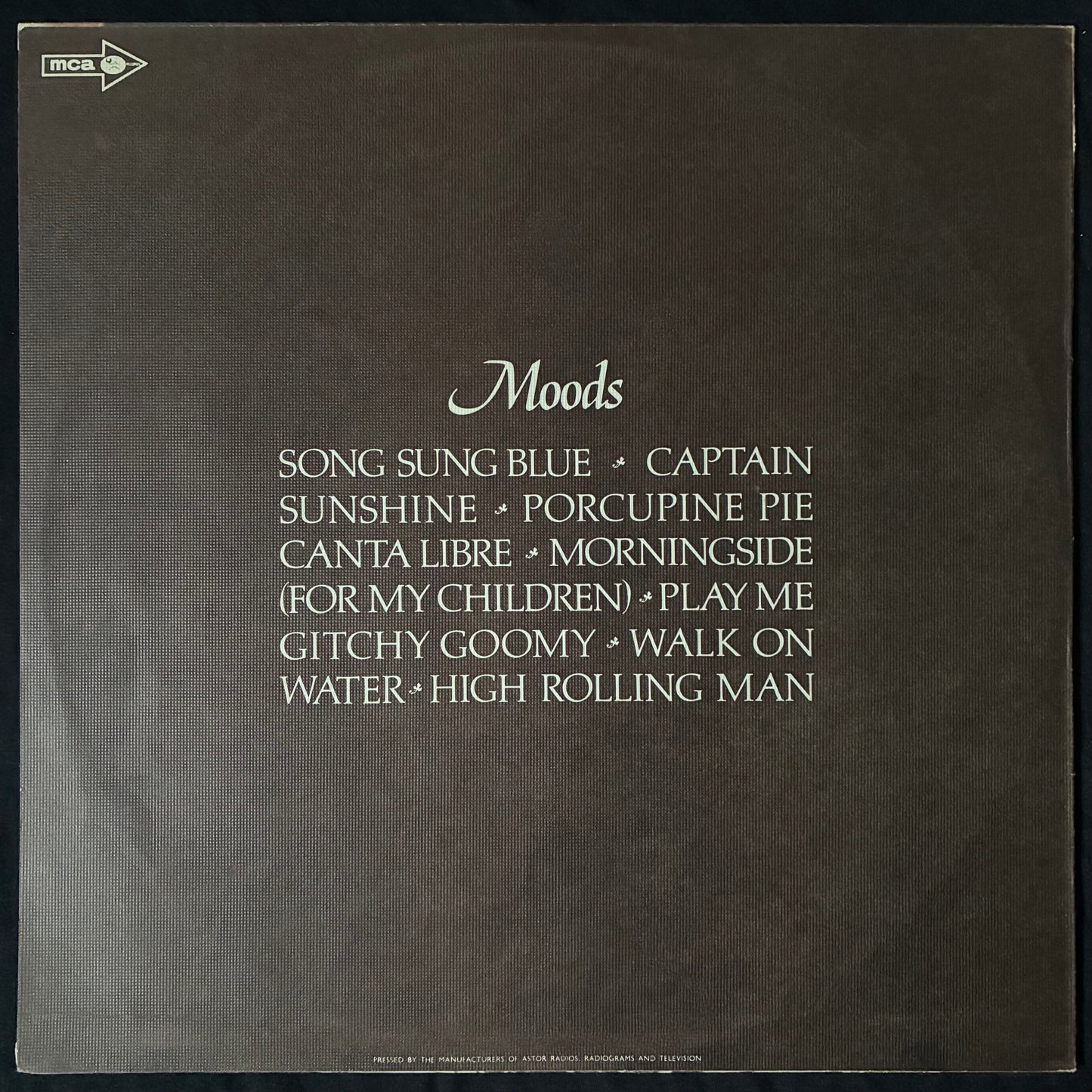 NEIL DIAMOND - MOODS (USED VINYL 1972 AUS EX+/EX+)
