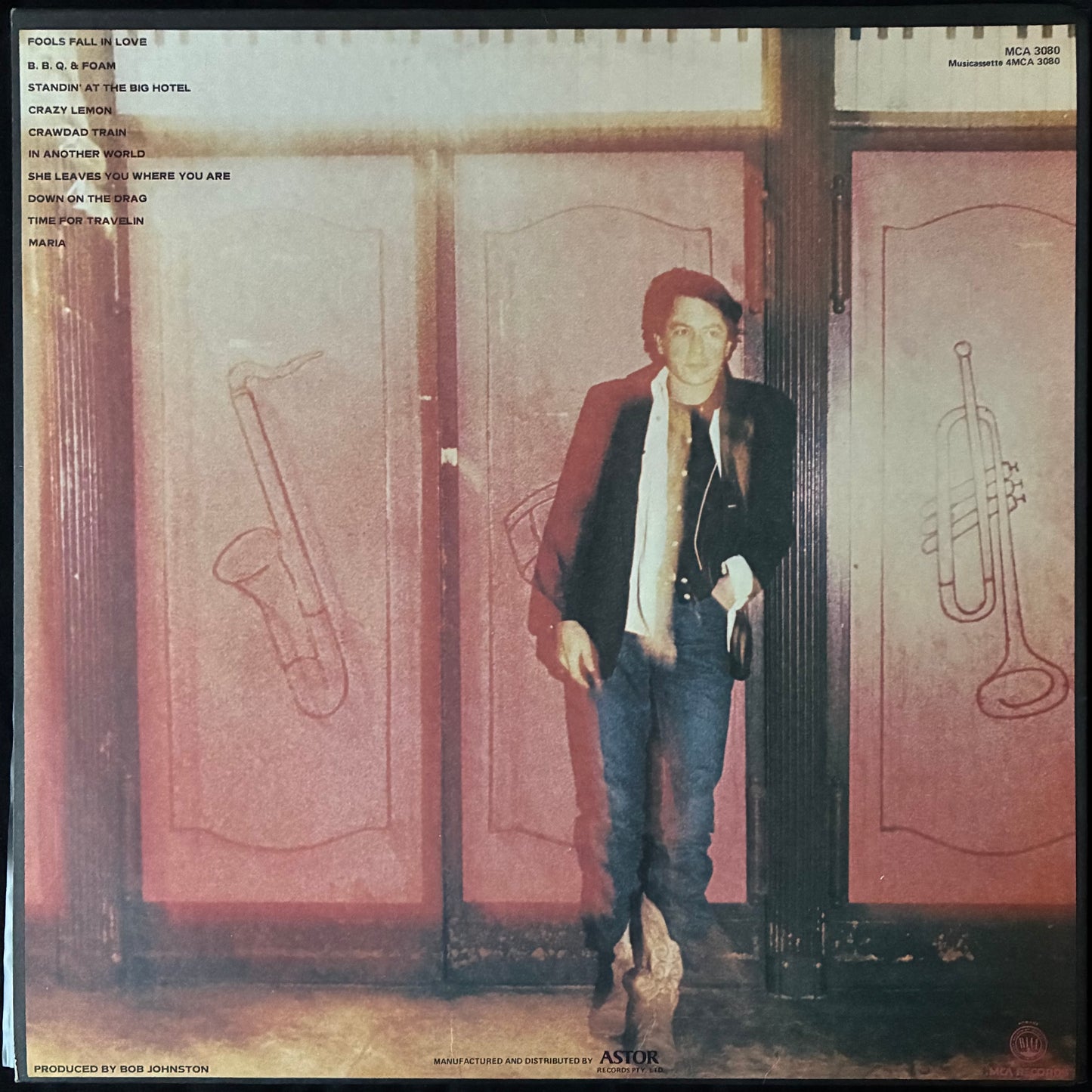 JOE ELY - DOWN ON THE DRAG (USED VINYL 1979 AUS M-/M-)