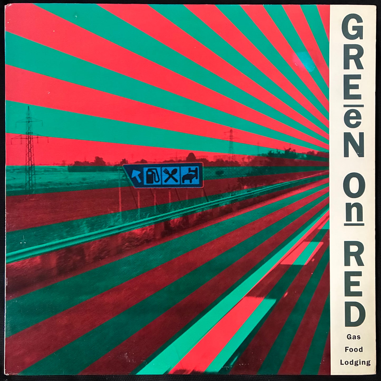 GREEN ON RED - GAS FOOD LODGING (GREEN COLOURED) (USED VINYL 1985 US M-/EX)