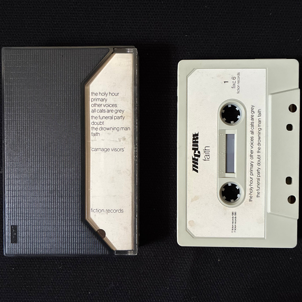 CURE - FAITH / CARNAGE VISIONS (USED CASSETTE 1981 UK)