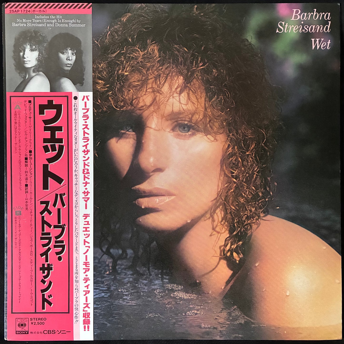 BARBRA STREISAND - WET (USED VINYL 1979 JAPAN M-/EX+)