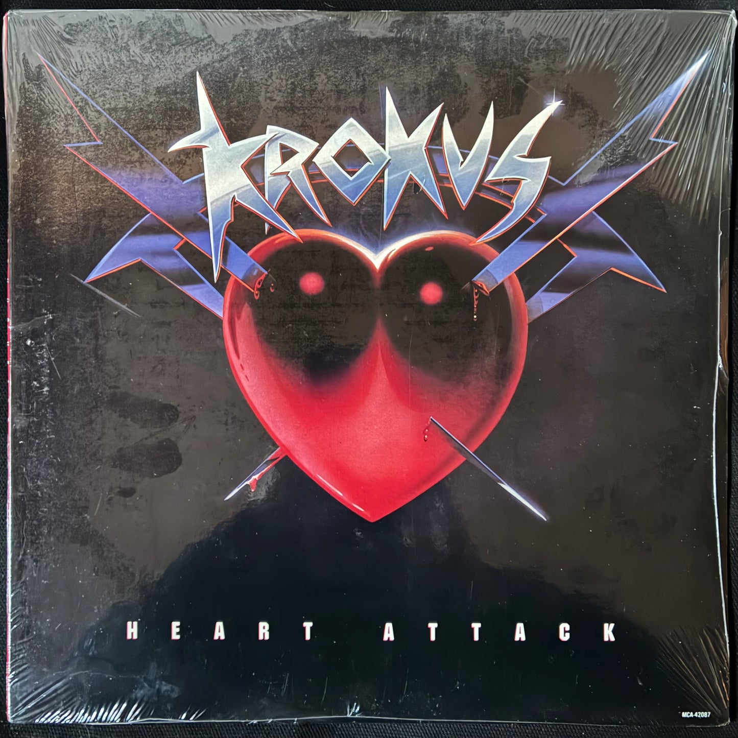 KROKUS - HEART ATTACK (FIRST PRESSING) (USED VINYL 1988 US S.S.)