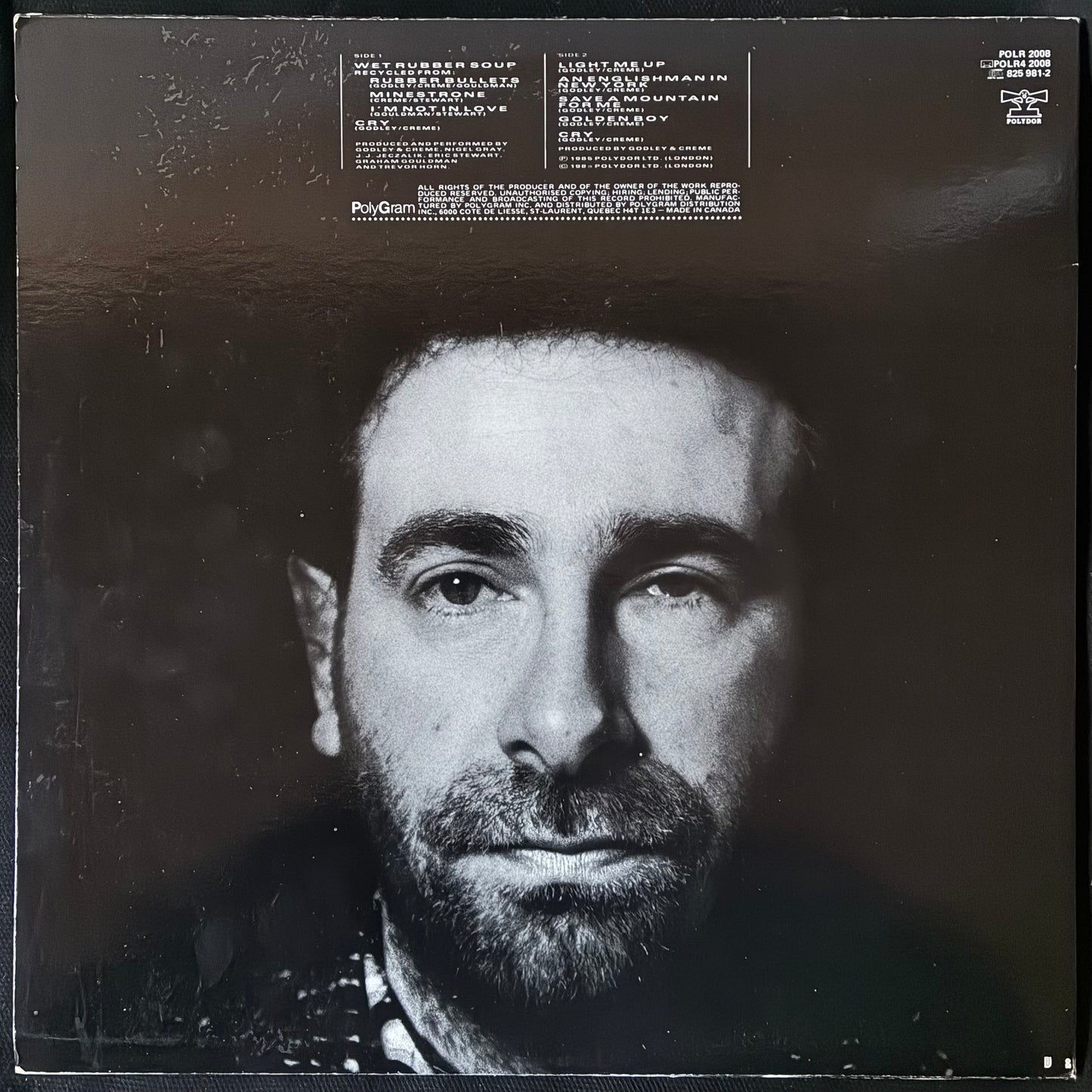 GODLEY & CREME - THE HISTORY MIX VOLUME 1 (USED VINYL 1985 CANADA M-/EX+)