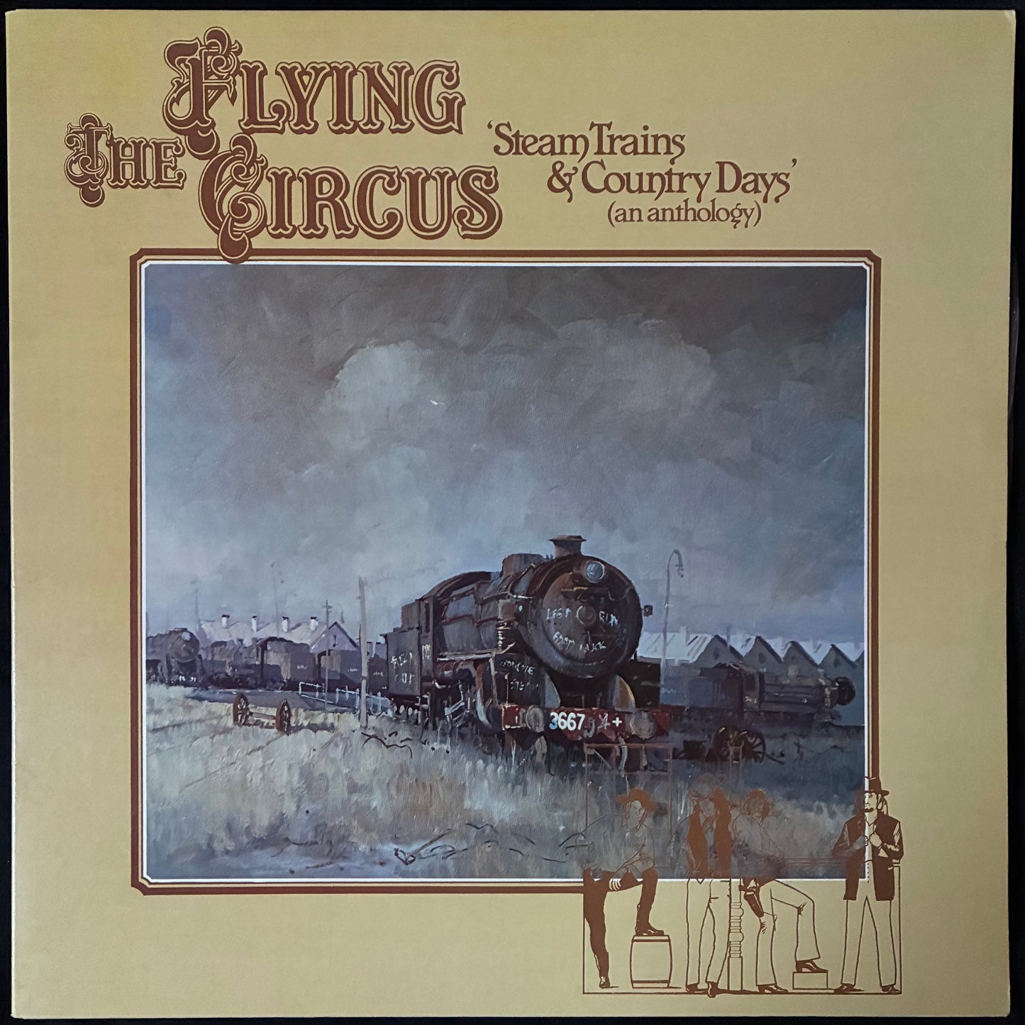 FLYING CIRCUS - STEAM TRAINS & COUNTRY DAYS (USED VINYL 1977 AUS M-/M-)