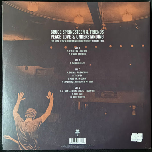 BRUCE SPRINGSTEEN & FRIENDS - PEACE LOVE & UNDERSTANDING : THE NEW JERSEY CHRISTMAS CONCERT 2003 : VOLUME TWO (2LP) (USED VINYL 2020 EU M-/M-)