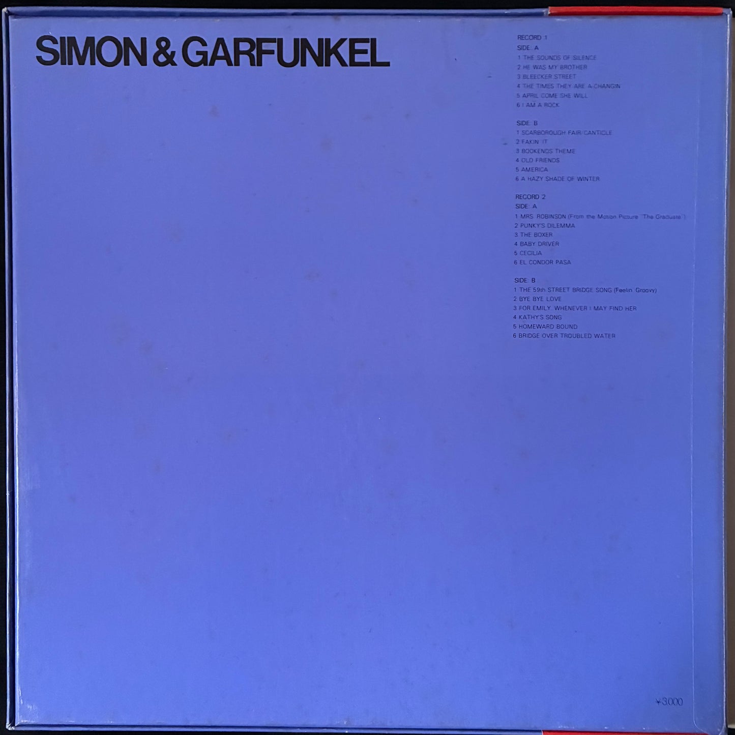 SIMON & GARFUNKEL - SIMON & GARFUNKEL (2LP) (USED VINYL 1974 JAPAN M-/EX)