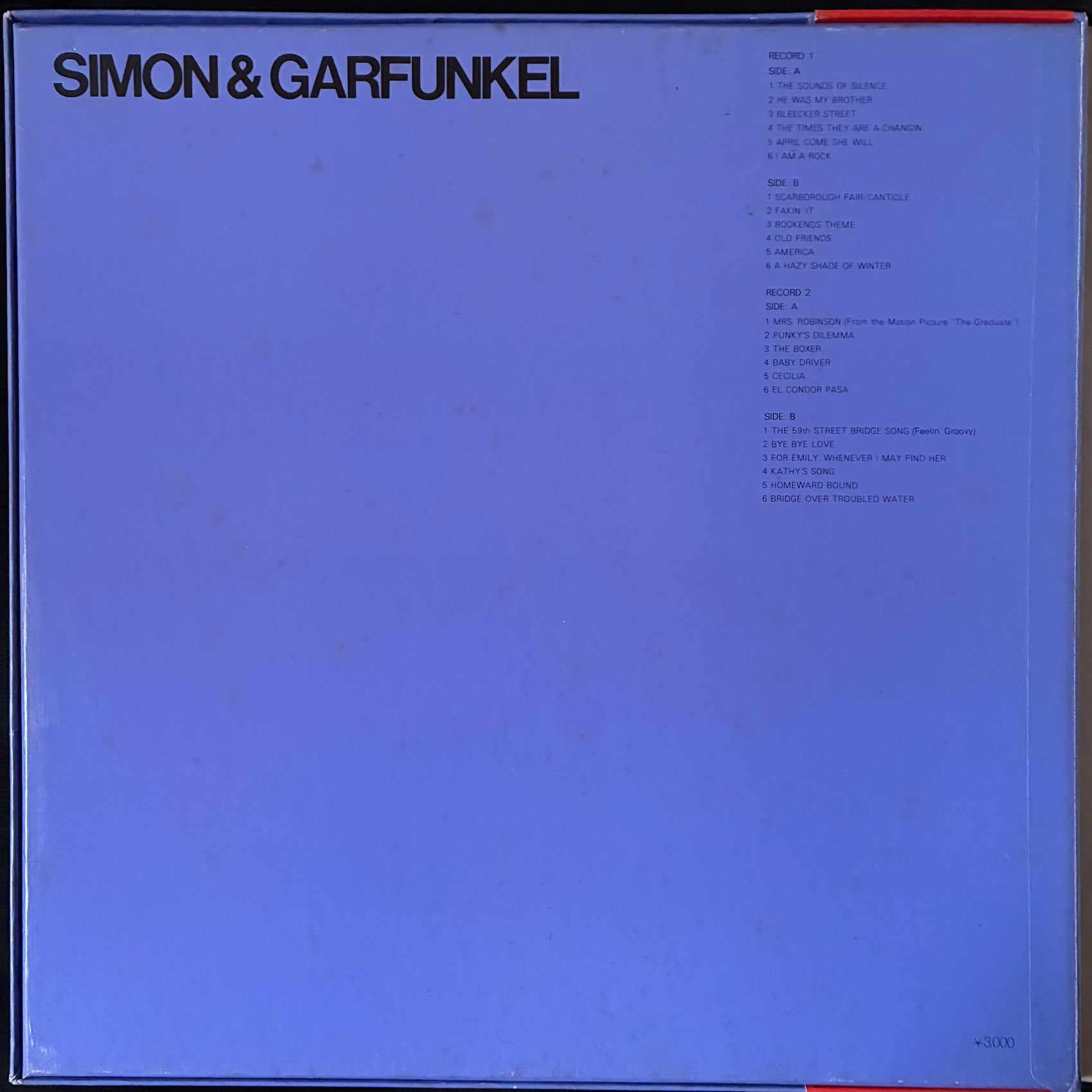 SIMON & GARFUNKEL - SIMON & GARFUNKEL (2LP) (USED VINYL 1974 JAPAN M-/EX)