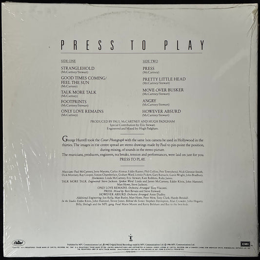 PAUL MCCARTNEY - PRESS TO PLAY (USED VINYL 1986 CANADA M-/M-)