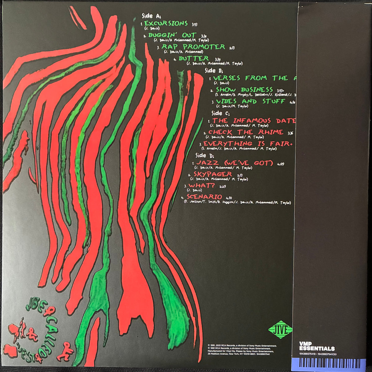 A TRIBE CALLED QUEST - THE LOW END THEORY (2LP) (VMP PRESSING) (USED VINYL 2024 M-/M-)