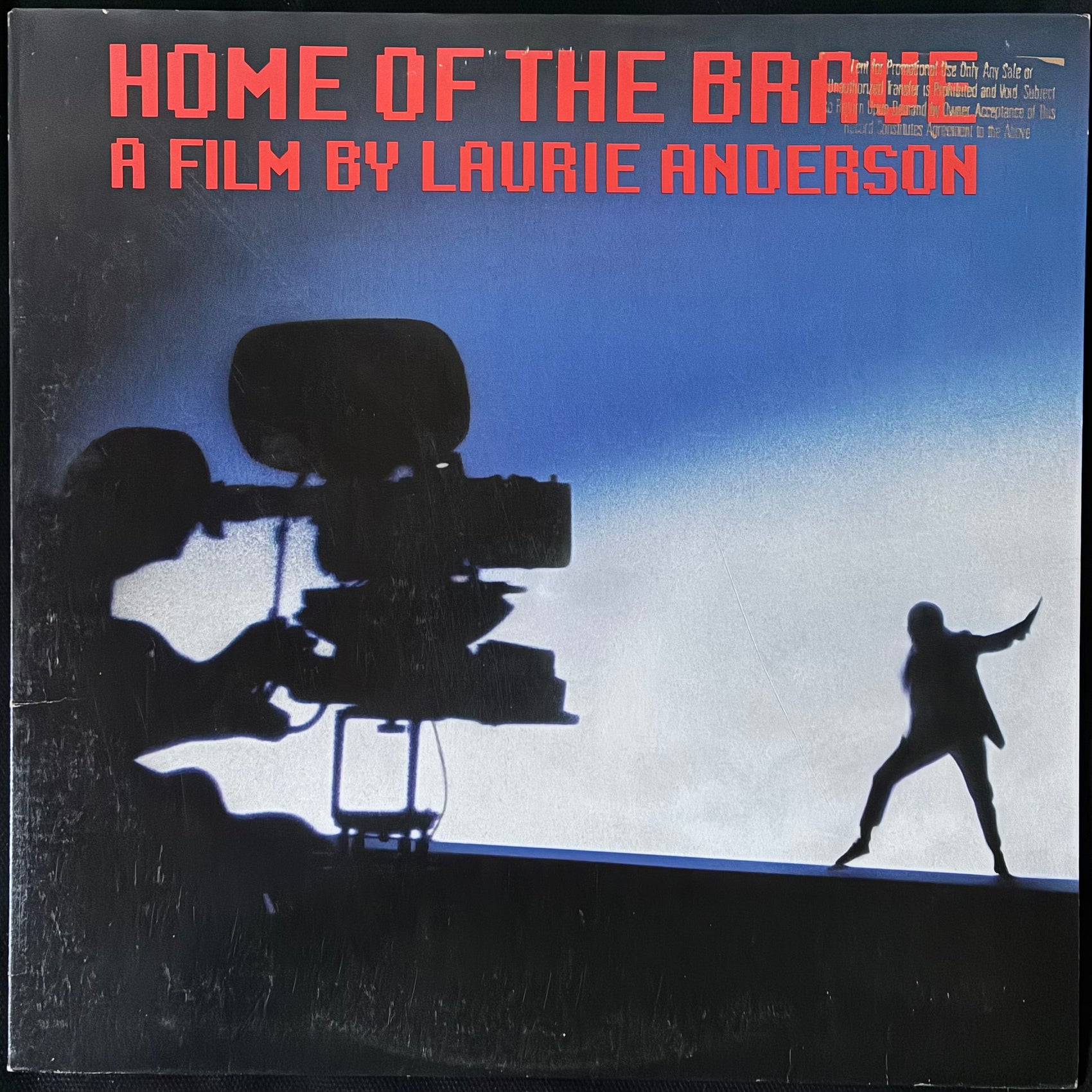 LAURIE ANDERSON - HOME OF THE BRAVE: A FILM BY LAURIE ANDERSON (USED VINYL 1986 US M-/EX+)