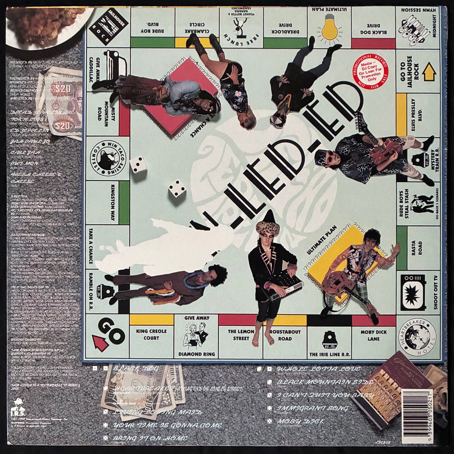 DREAD ZEPPELIN - UN-LED-ED (USED VINYL 1990 AUS M-/M-)