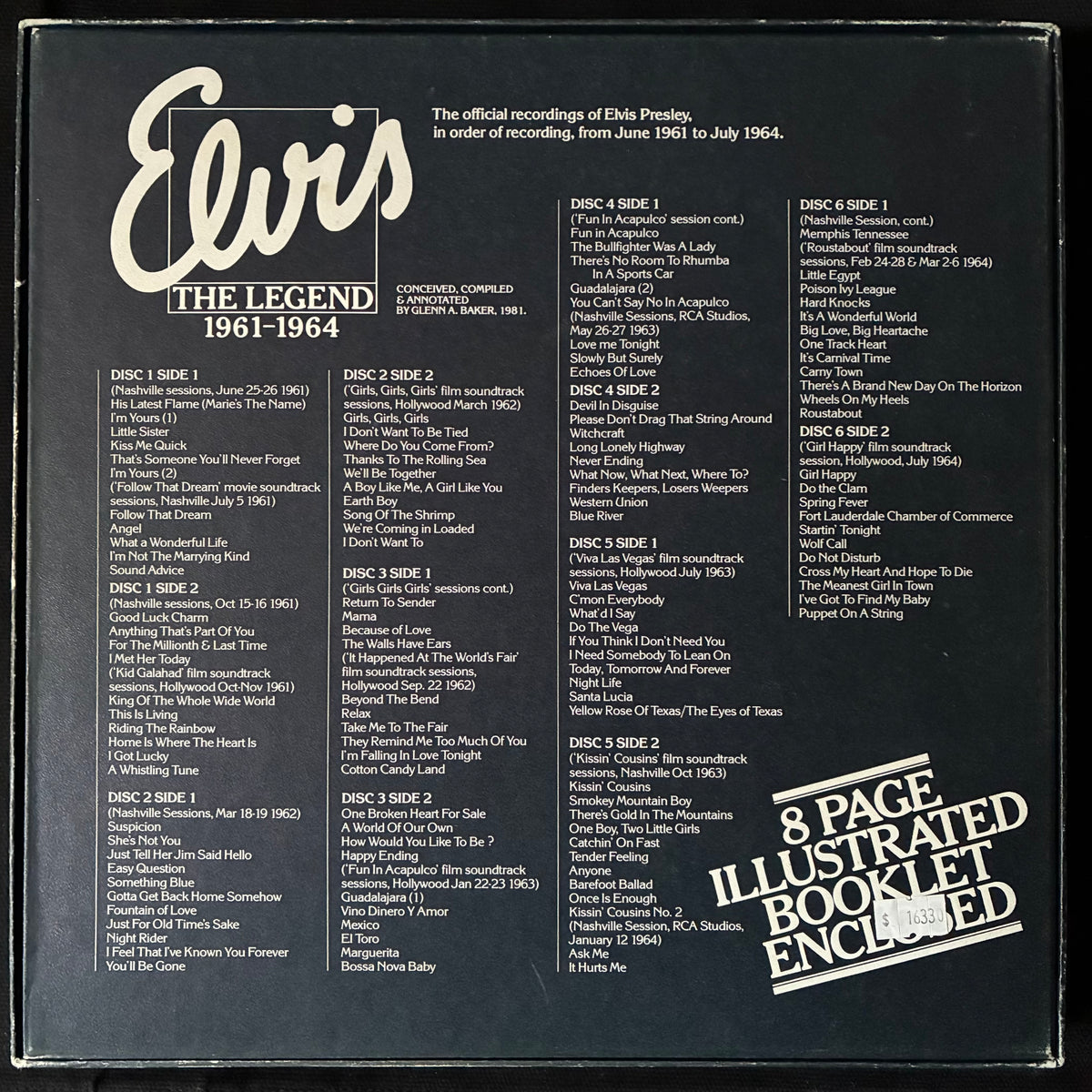 ELVIS PRESLEY -  ELVIS THE LEGEND 1964-1964 (6LP BOX SET) (USED VINYL 1981 AUS M-/EX)