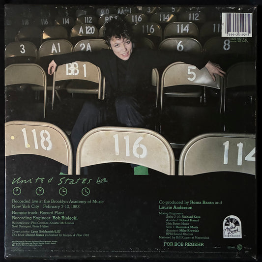 LAURIE ANDERSON - UNITED STATES LIVE (5LP BOX SET) (USED VINYL 1984 EU M-/M-/EX+)