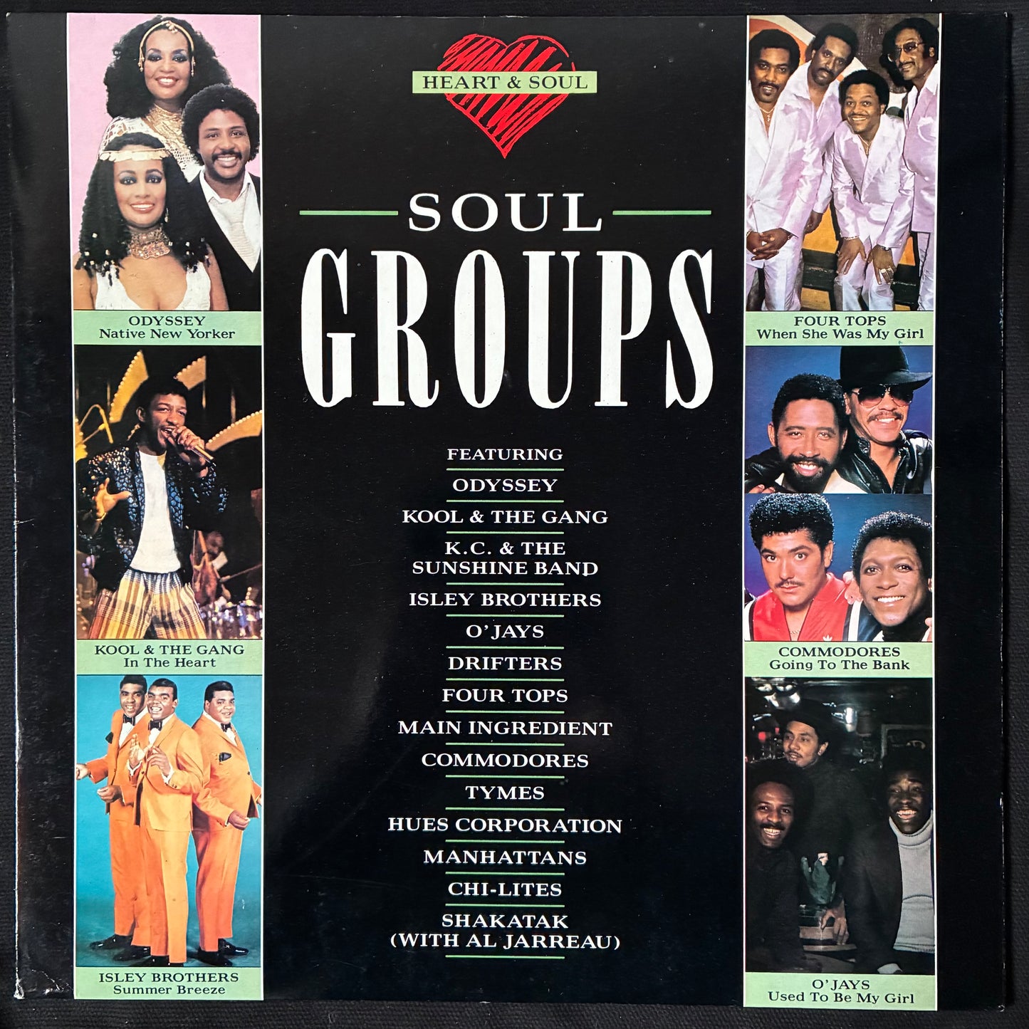 VARIOUS ARTISTS - HEART & SOUL - SOUL GROUPS (USED VINYL 1988 UK M-/M-)