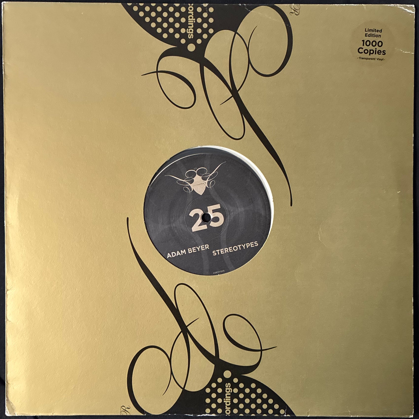 ADAM BEYER - STEREOTYPES (12") (CLEAR VINYL) (USED VINYL 2005 GERMANY M-)