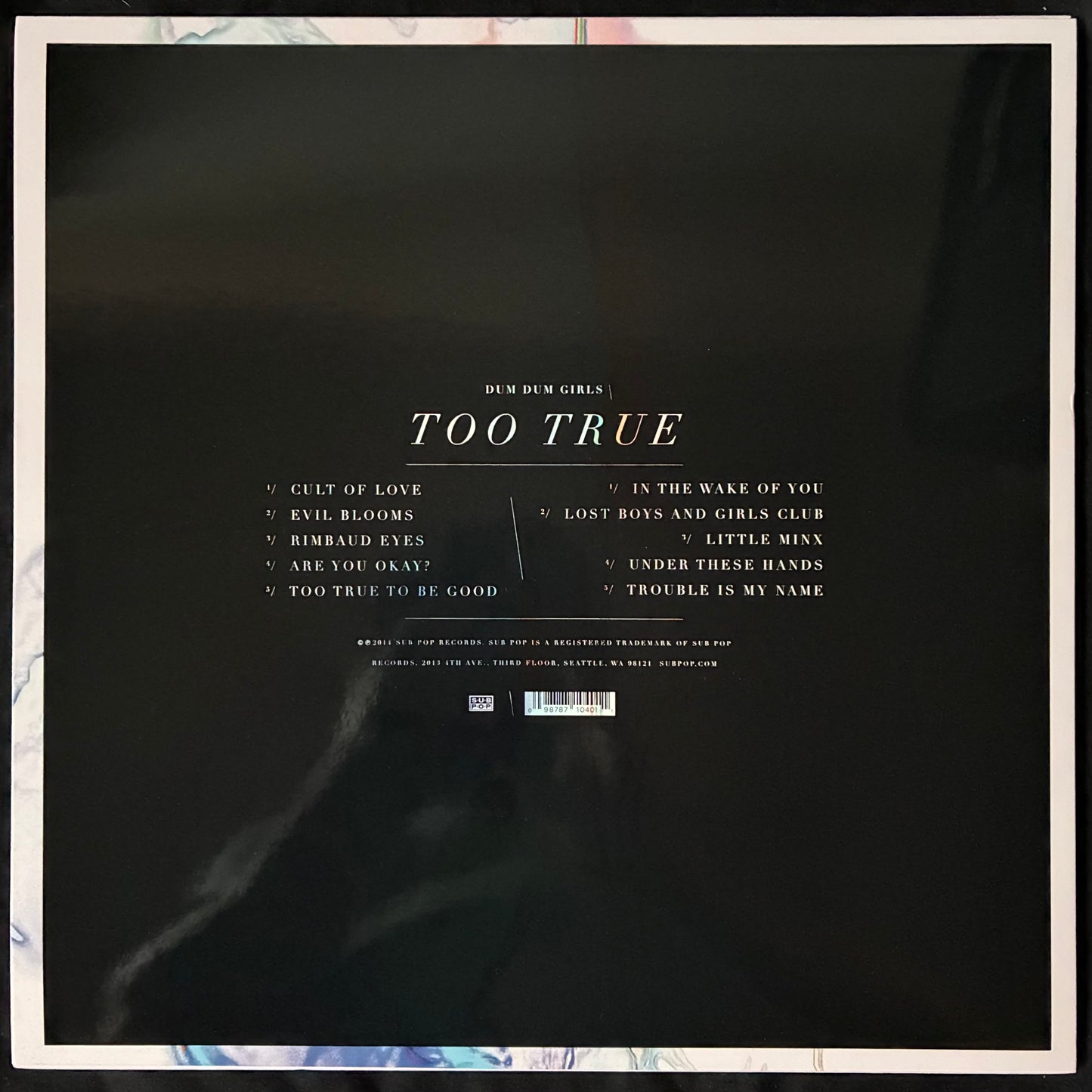 DUM DUM GIRLS - TOO TRUE (LP + 7") (BLUE COLOURED) (FIRST PRESSING) (USED VINYL 2014 US M-/M-)