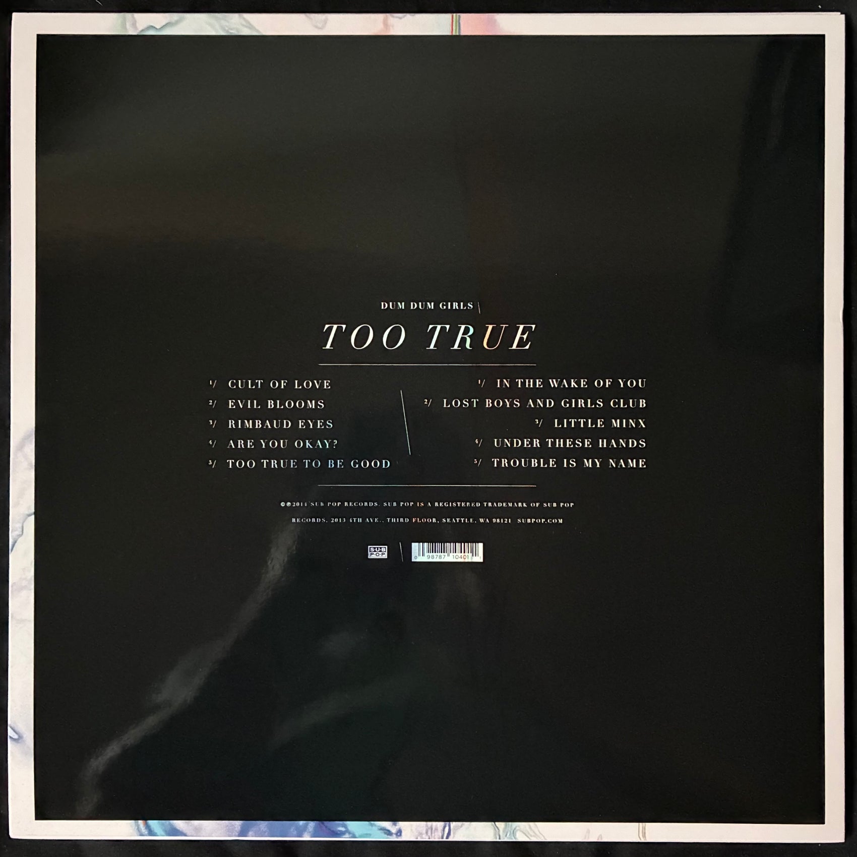 DUM DUM GIRLS - TOO TRUE (LP + 7") (BLUE COLOURED) (FIRST PRESSING) (USED VINYL 2014 US M-/M-)