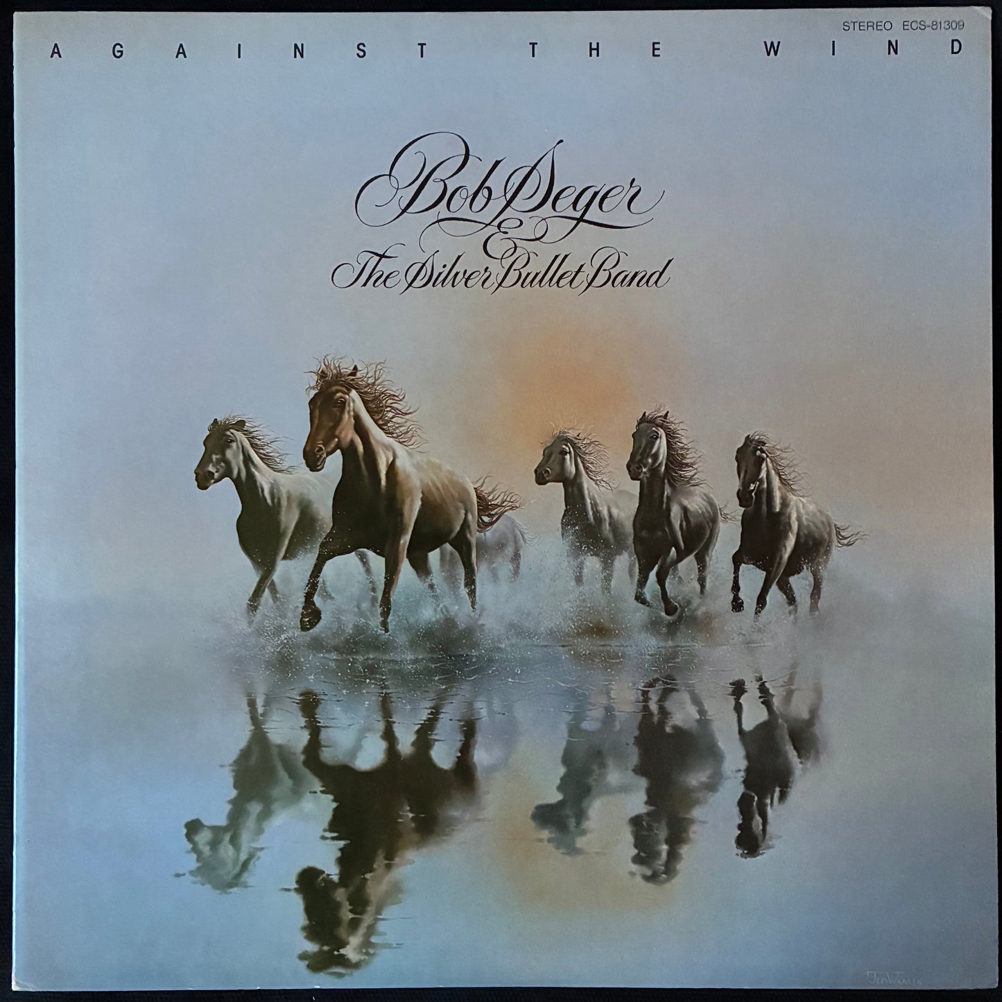 BOB SEGER & THE SILVER BULLET BAND - AGAINST THE WIND (USED VINYL 1980 JAPAN M-/M-)