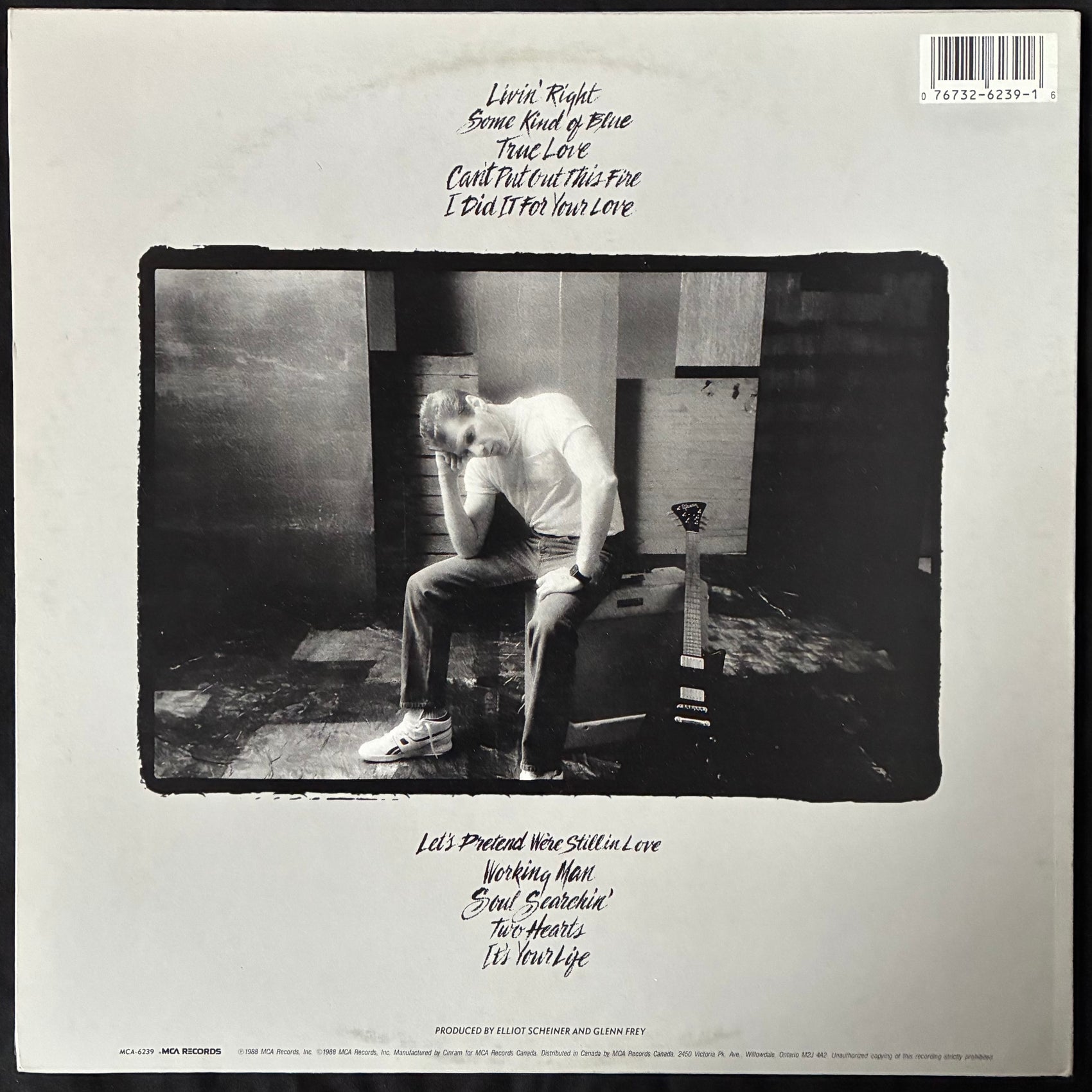 GLENN FREY - SOUL SEARCHIN' (USED VINYL 1988 CANADA M-/EX+)