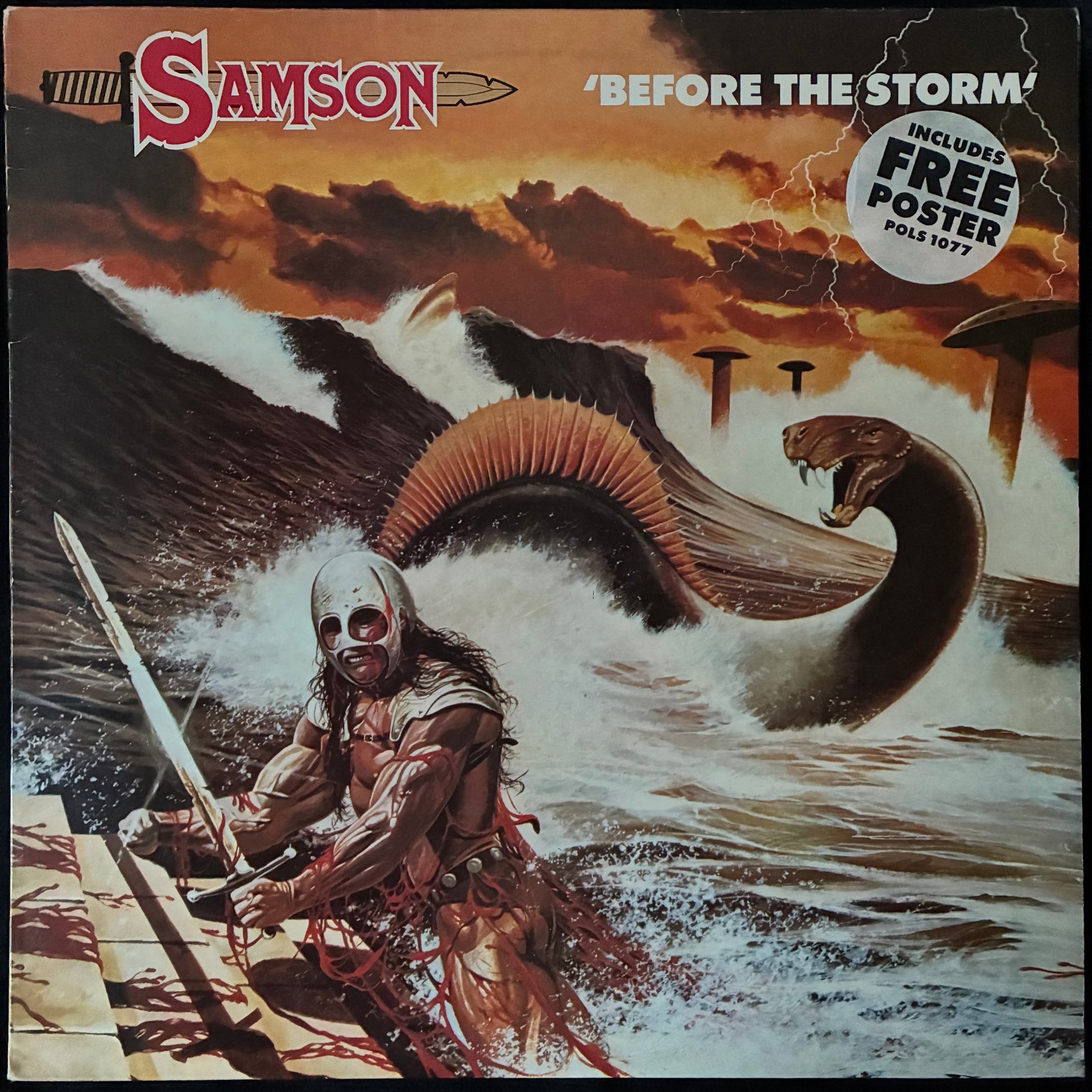 SAMSON - BEFORE THE STORM (FIRST PRESSING) (USED VINYL 1982 UK M-/EX+)