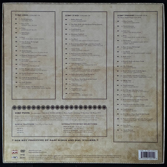 VARIOUS ARTISTS - THE HARRY SMITH PROJECT : ANTHOLOGY OF AMERICAN FOLK MUSIC REVISITED (2CD+2DVD BOX SET) (USED CD 2006 US M-/M-)