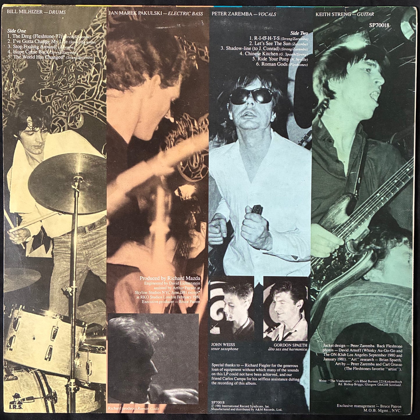 FLESHTONES - ROMAN GODS (USED VINYL 1981 UK EX+/EX)