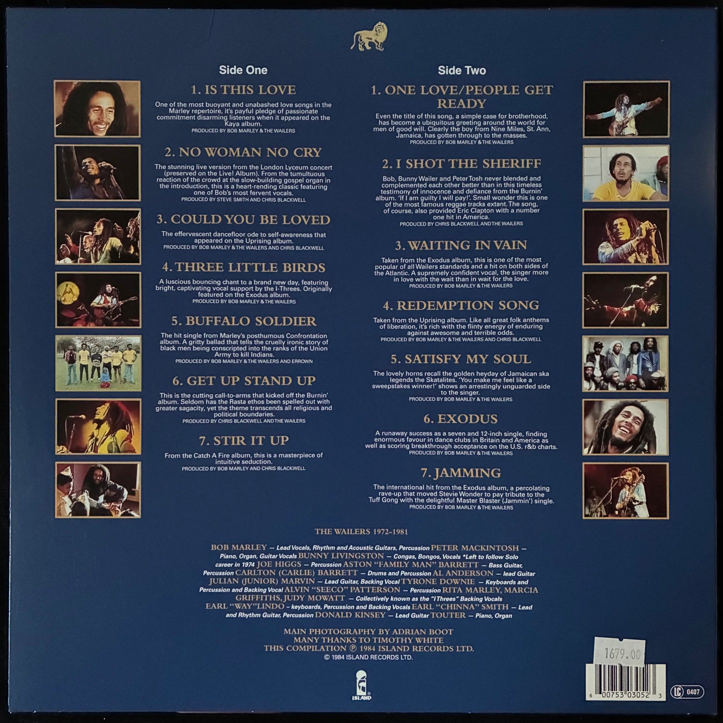 BOB MARLEY - LEGEND : THE BEST OF BOB MARLEY AND THE WAILERS (180GM) (USED VINYL 2015 EU M-/M-)