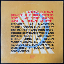 Load image into Gallery viewer, DEPECHE MODE - LEAVE IN SILENCE (12") (USED VINYL 1982 UK M-/EX+)
