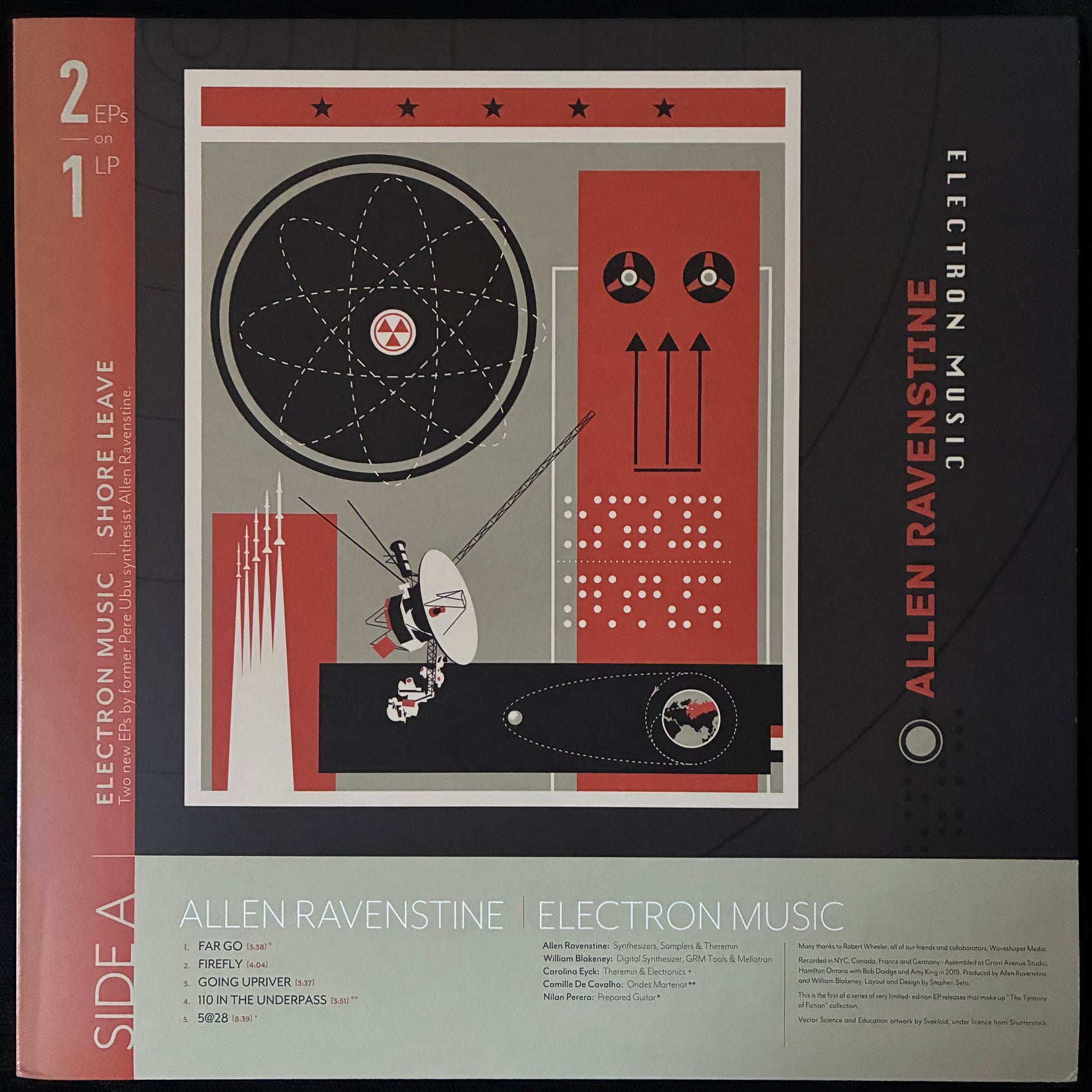 ALLEN RAVENSTINE - ELECTRON MUSIC | SHORE LEAVE (12" EP) (ORANGE COLOURED) (USED VINYL 2020 CANADA M-/M-)