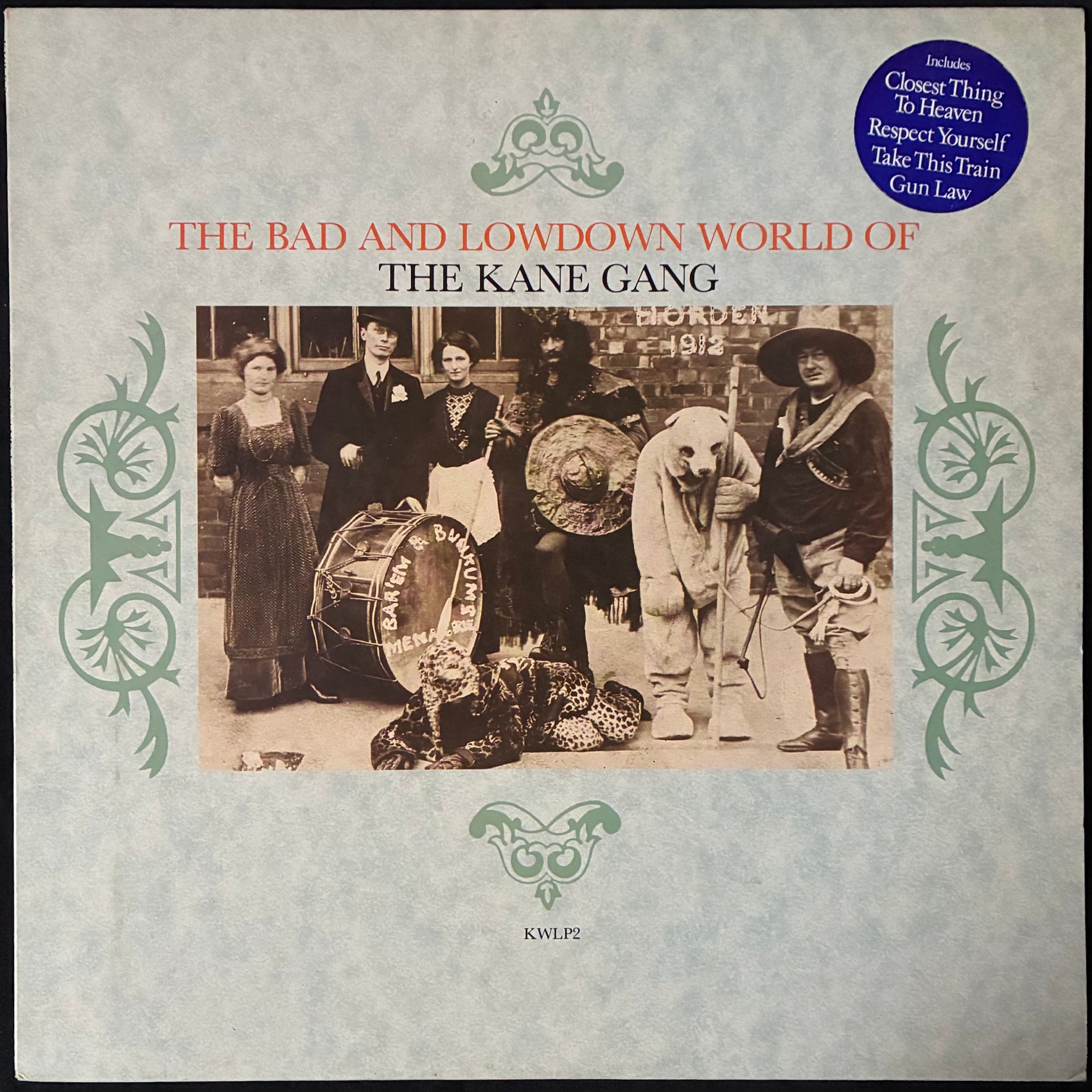 KANE GANG - THE BAD AND LOWDOWN WORLD OF THE KANE GANG (USED VINYL 1985 AUS M-/M-)
