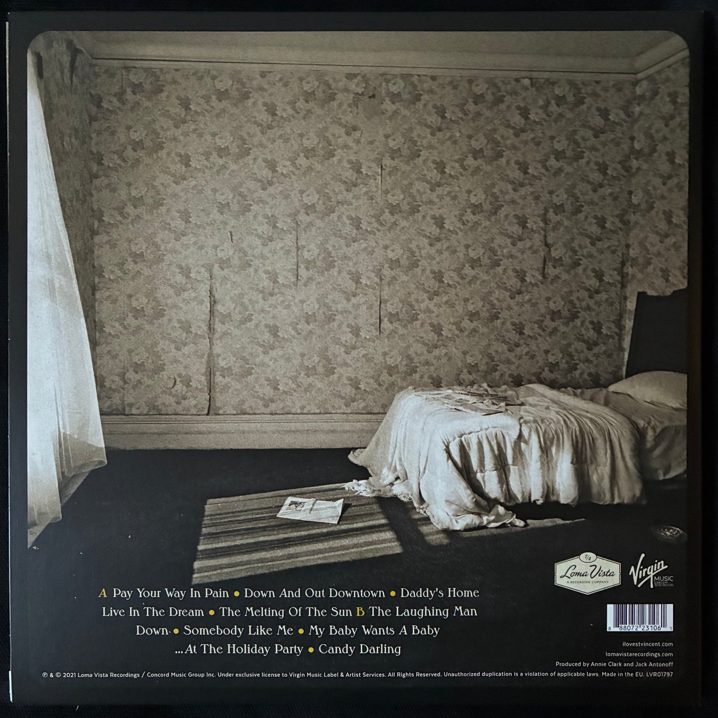 ST. VINCENT - DADDY'S HOME (CLEAR COLOURED) (USED VINYL 2021 EU M-/M-)