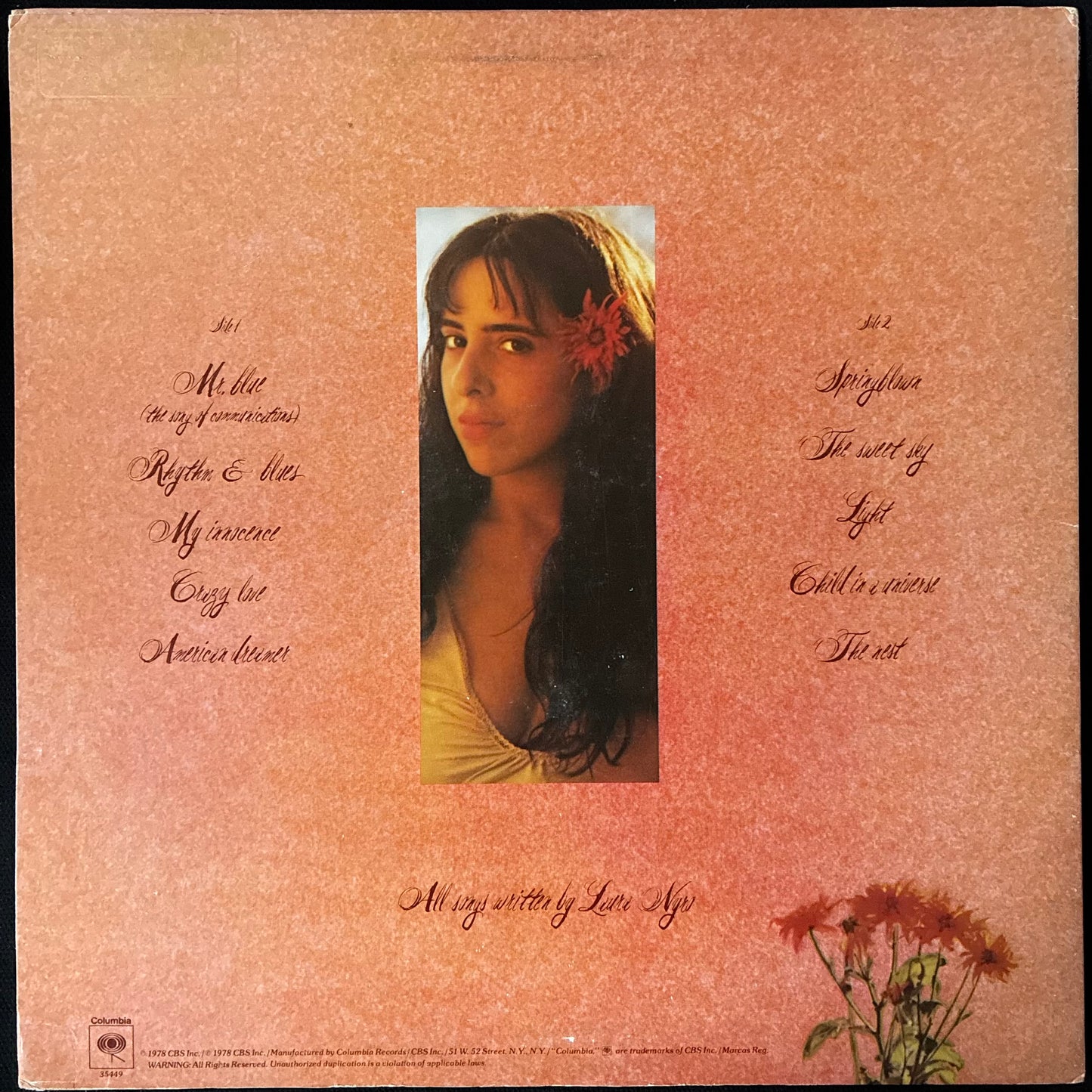 LAURA NYRO - NESTED (PROMO) (USED VINYL 1978 US M-/EX+)