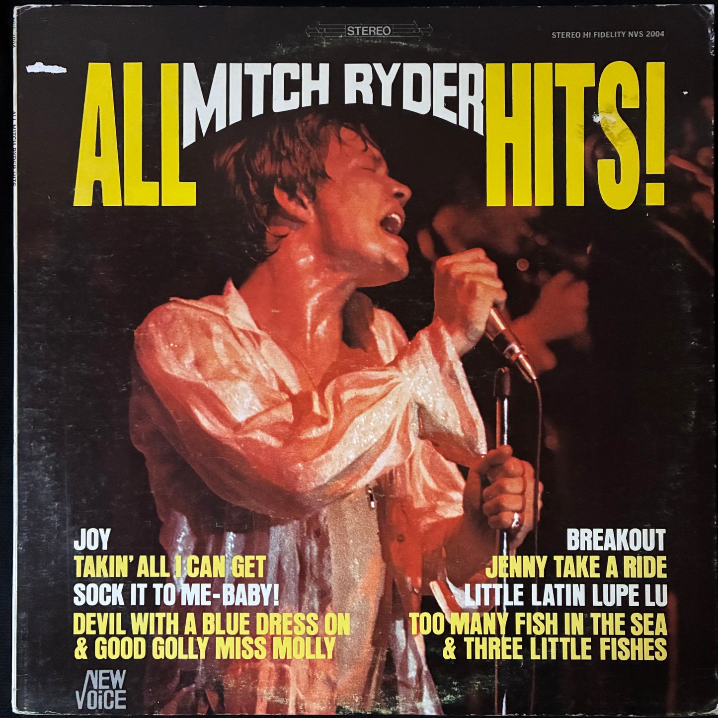 MITCH RYDER - ALL HITS! (USED VINYL 1967 US EX+/EX-)