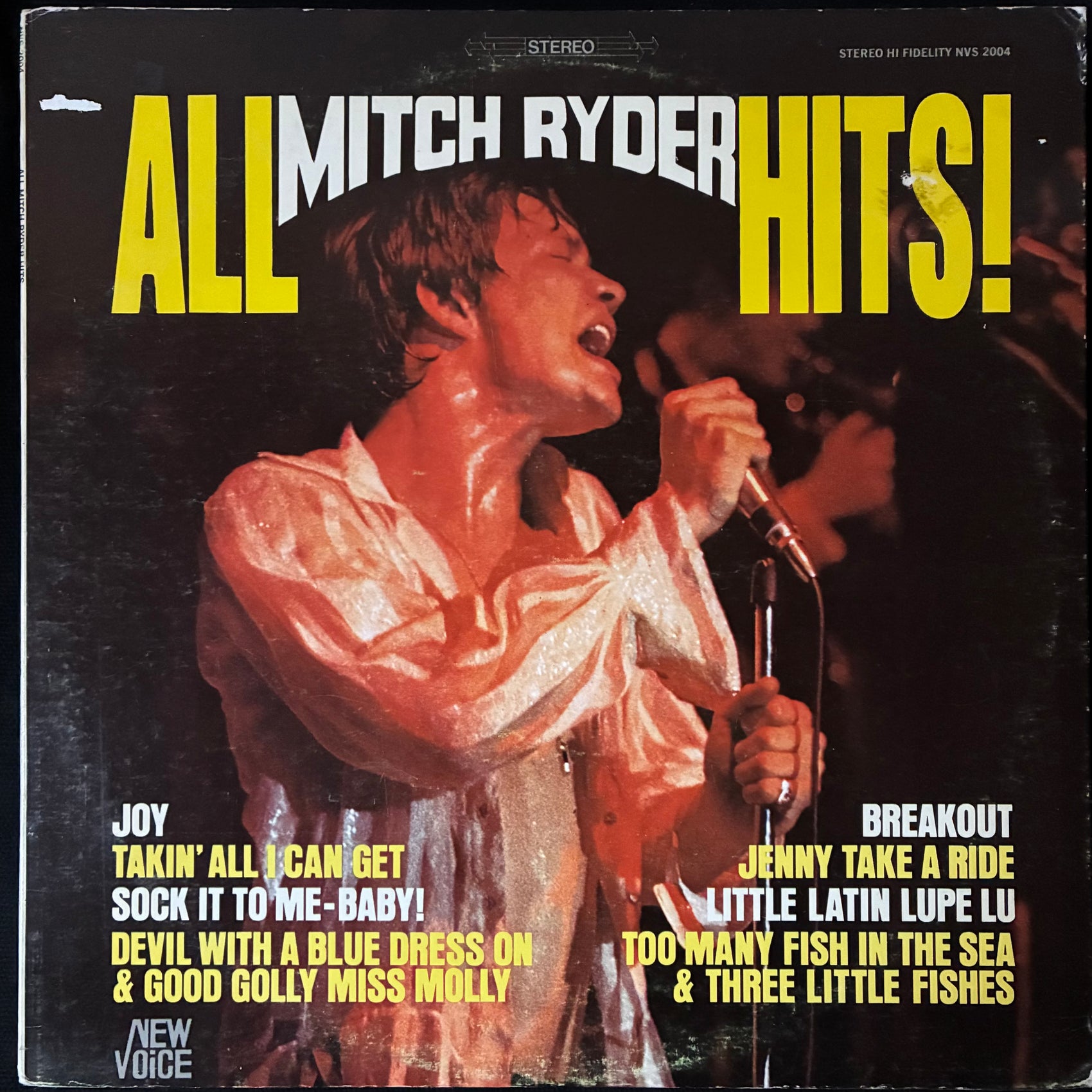 MITCH RYDER - ALL HITS! (USED VINYL 1967 US EX+/EX-)