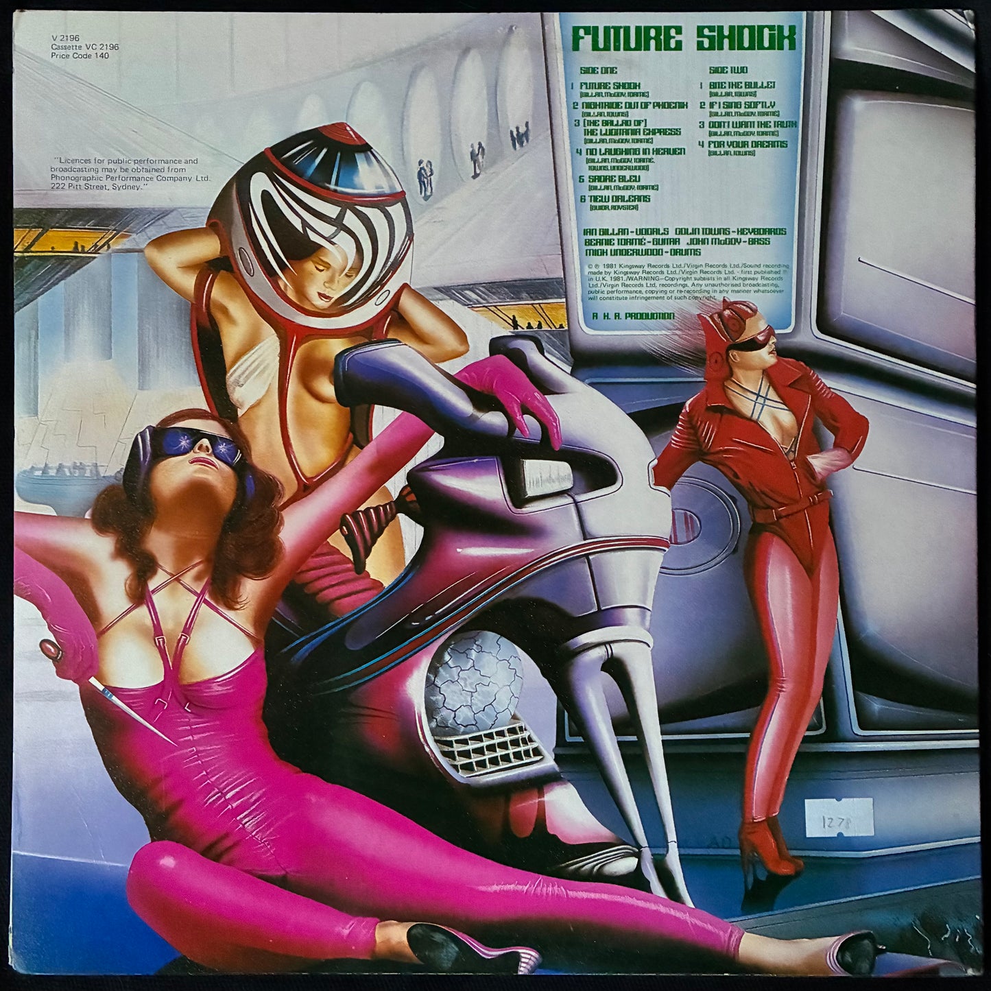 GILLAN - FUTURE SHOCK (USED VINYL 1981 AUS EX+/EX)