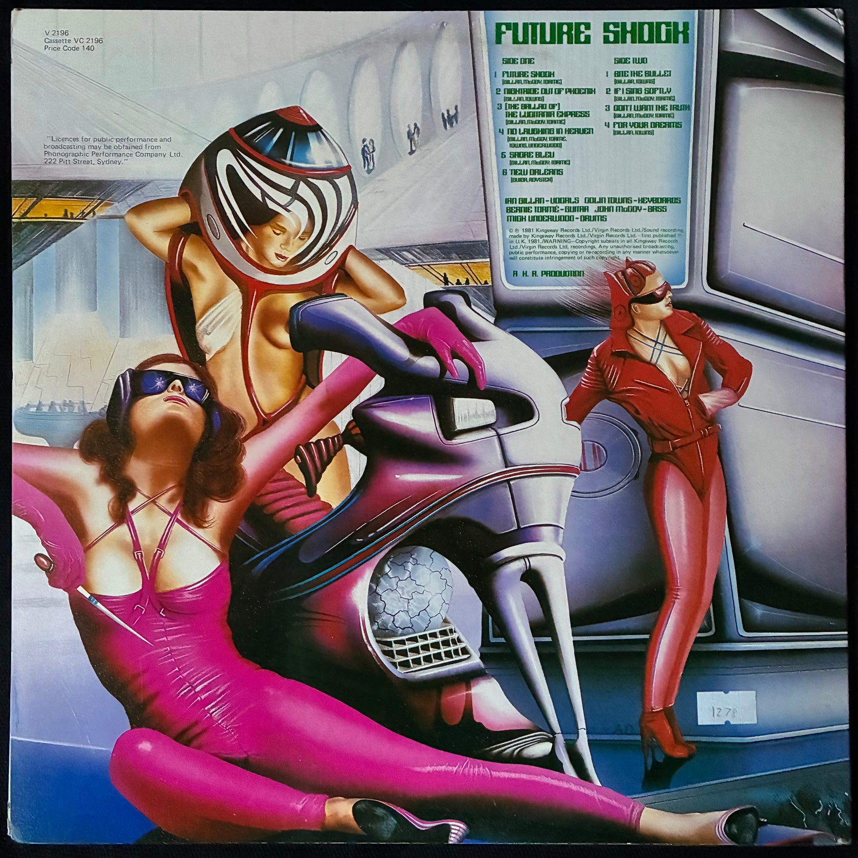GILLAN - FUTURE SHOCK (USED VINYL 1981 AUS EX+/EX)