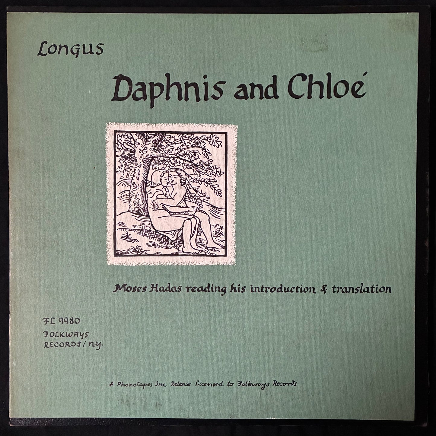 MOSES HADAS - LONGUS: DAPHNIS AND CHLOE (USED VINYL 1958 US EX+/VG+)