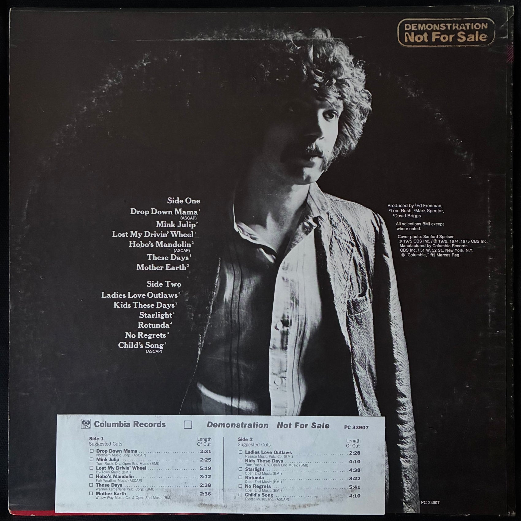 TOM RUSH - THE BEST OF TOM RUSH (PROMO) (USED VINYL 1976 US EX+/EX)