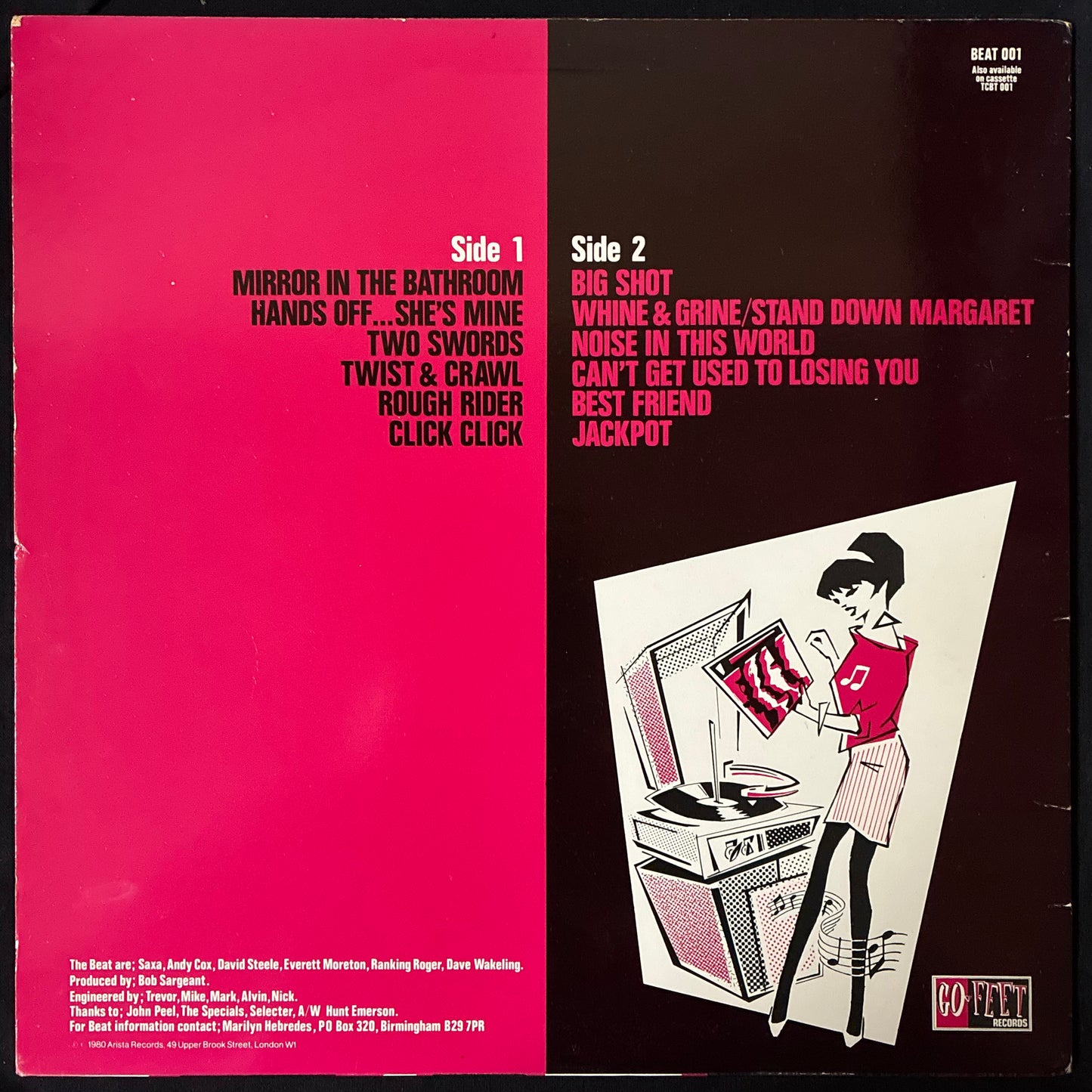 BEAT - I JUST CAN'T STOP IT (USED VINYL 1980 UK EX+/EX)