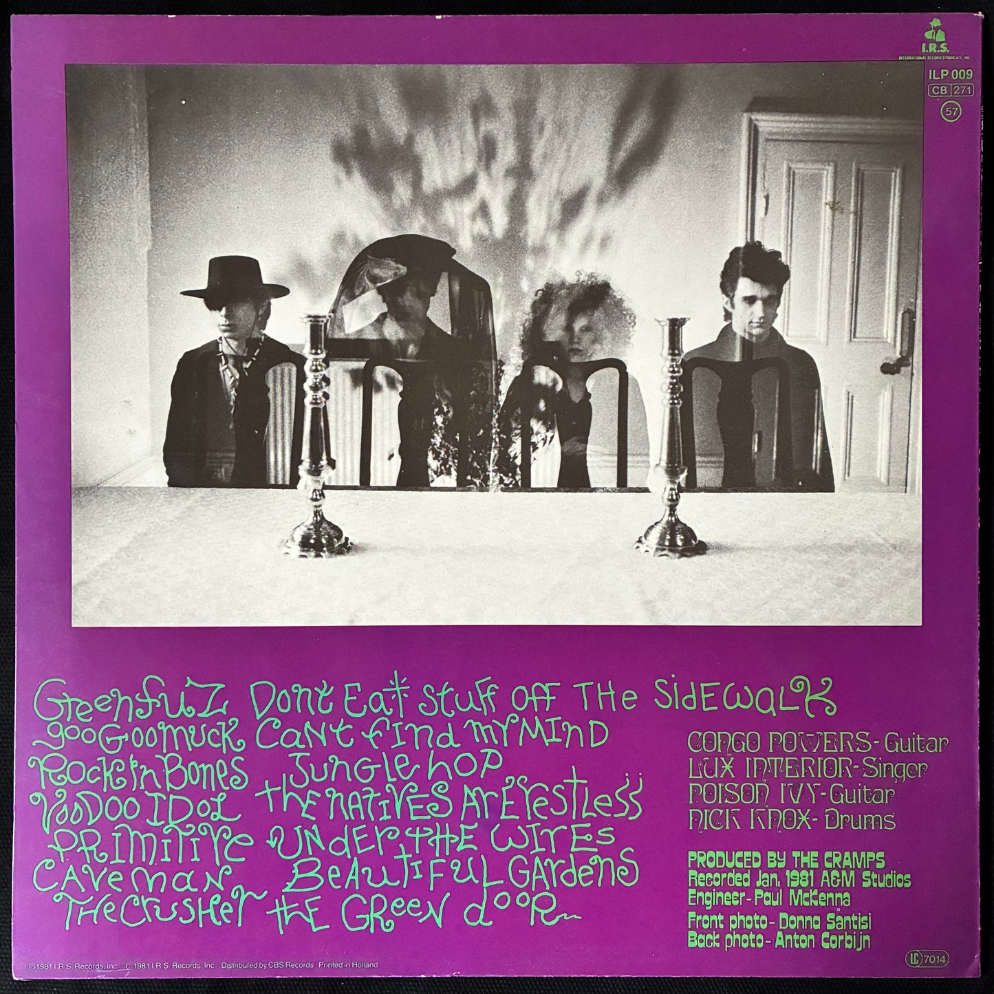 CRAMPS - PSYCHEDELIC JUNGLE (USED VINYL 1981 NETHERLANDS M-/EX+)