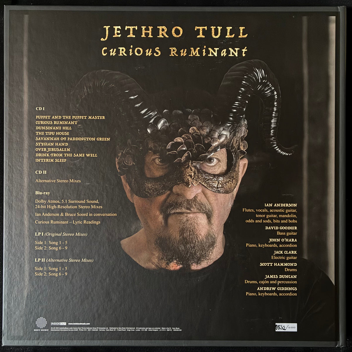 JETHRO TULL - CURIOUS RUMINANT : DELUXE EDITION (2LP/2CD/BLU RAY BOX SET) (USED VINYL 2025 EU M-/M-)