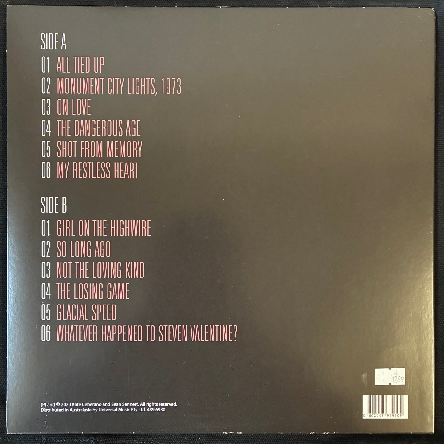 KATE CEBRANO STEVE KILBEY & SEAN SENNETT - THE DANGEROUS AGE (WHITE VINYL) (USED VINYL 2020 AUS/NZ M-/EX+)