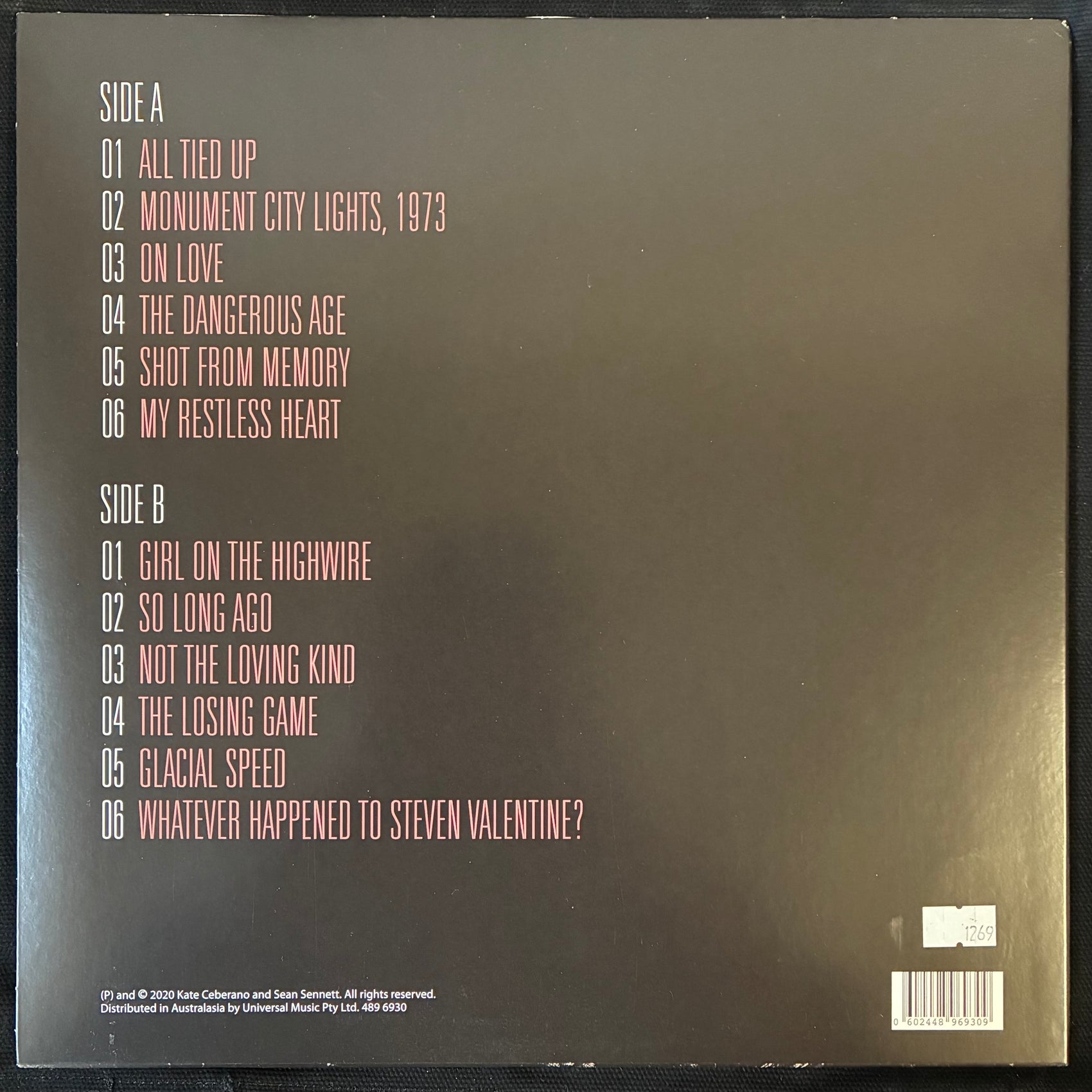 KATE CEBRANO STEVE KILBEY & SEAN SENNETT - THE DANGEROUS AGE (WHITE VINYL) (USED VINYL 2020 AUS/NZ M-/EX+)