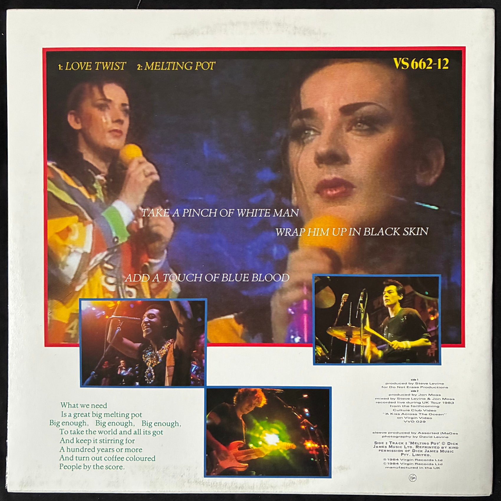 CULTURE CLUB - IT'S A MIRACLE 12" (USED VINYL 1984 UK M-/EX+)