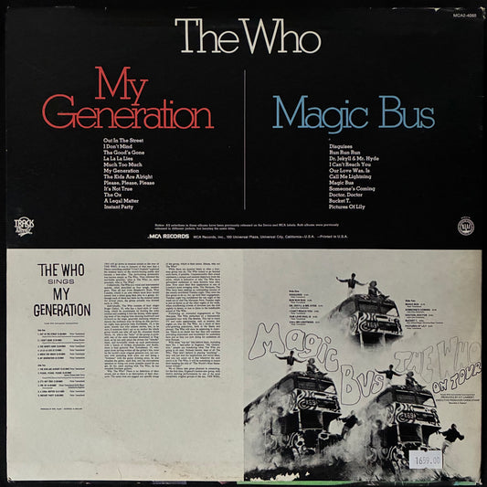 WHO - MY GENERATION/MAGIC BUS (2LP) (USED VINYL 1974 US M-/EX+)