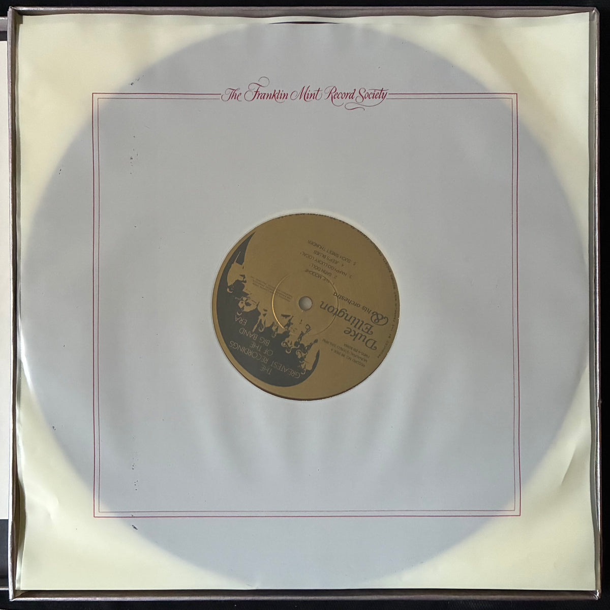 VARIOUS ARTISTS - THE GREATEST RECORDINGS OF THE BIG BAND ERA (RED COLOURED) (4LP BOX SET) (USED VINYL 1980 US M-/M-)