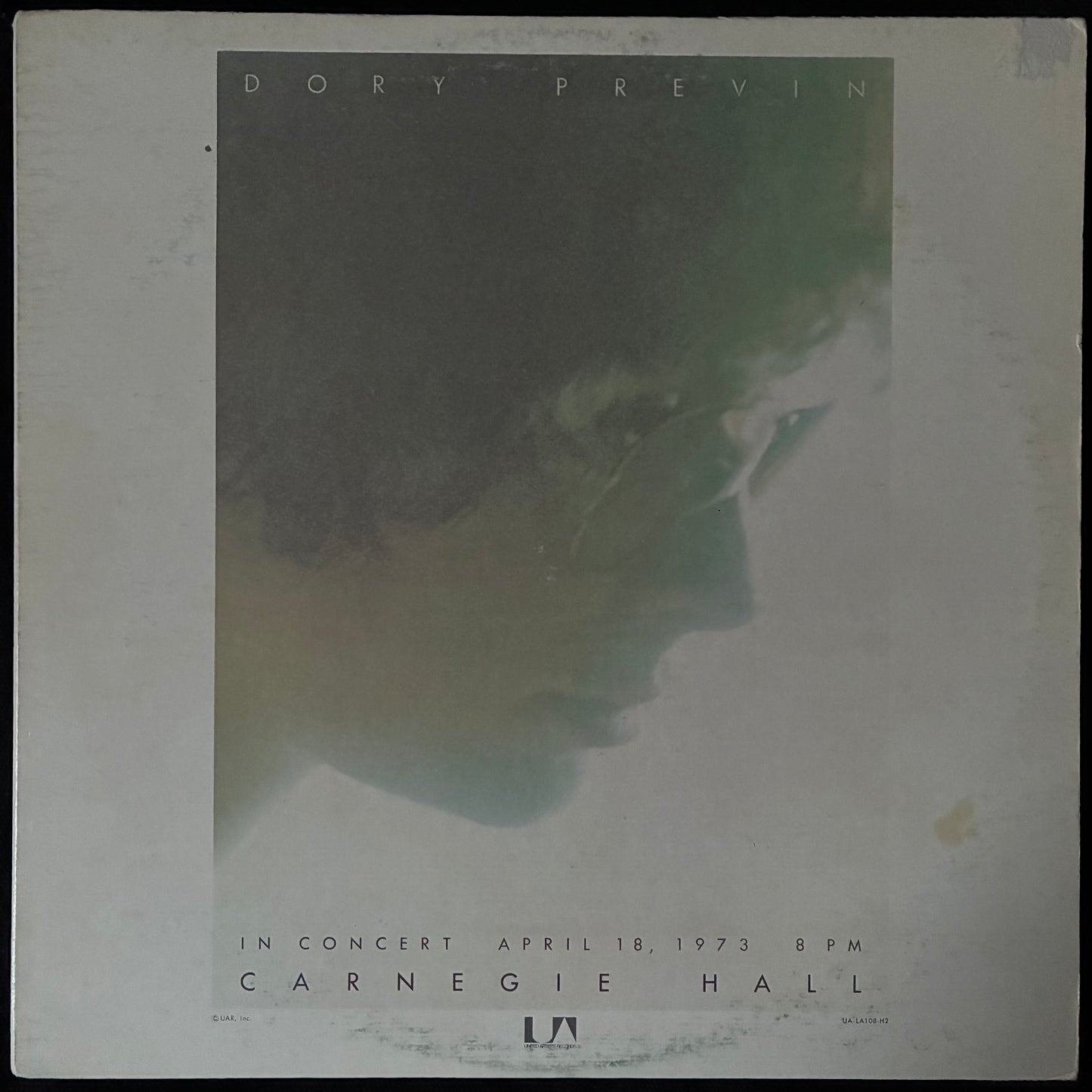 DORY PREVIN - LIVE AT CARNEGIE HALL (2LP) (USED VINYL 1973 US M-/VG+)