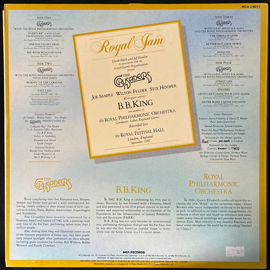CRUSADERS WITH B.B. KING AND THE ROYAL PHILHARMONIC ORCHESTRA (2LP) (USED VINYL 1982 AUS M-/EX)