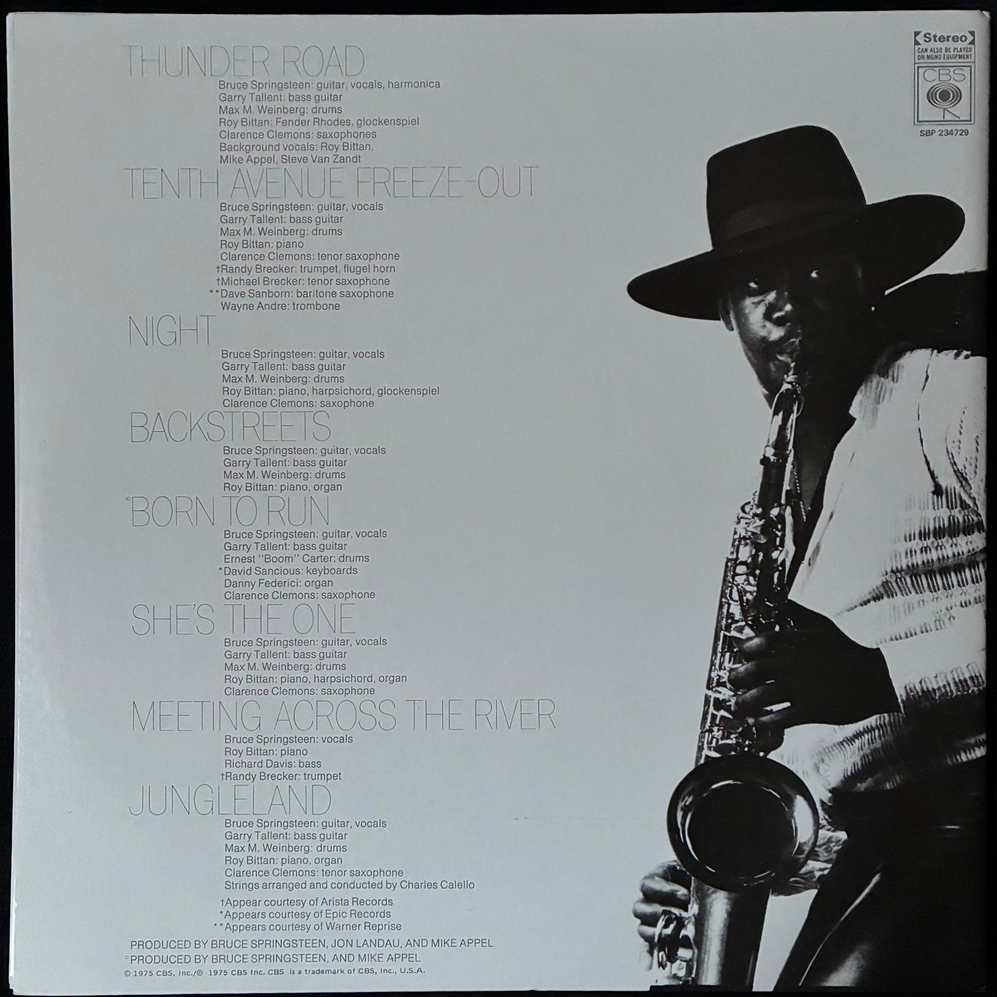 BRUCE SPRINGSTEEN - BORN TO RUN (USED VINYL 1984 AUS EX+M-)
