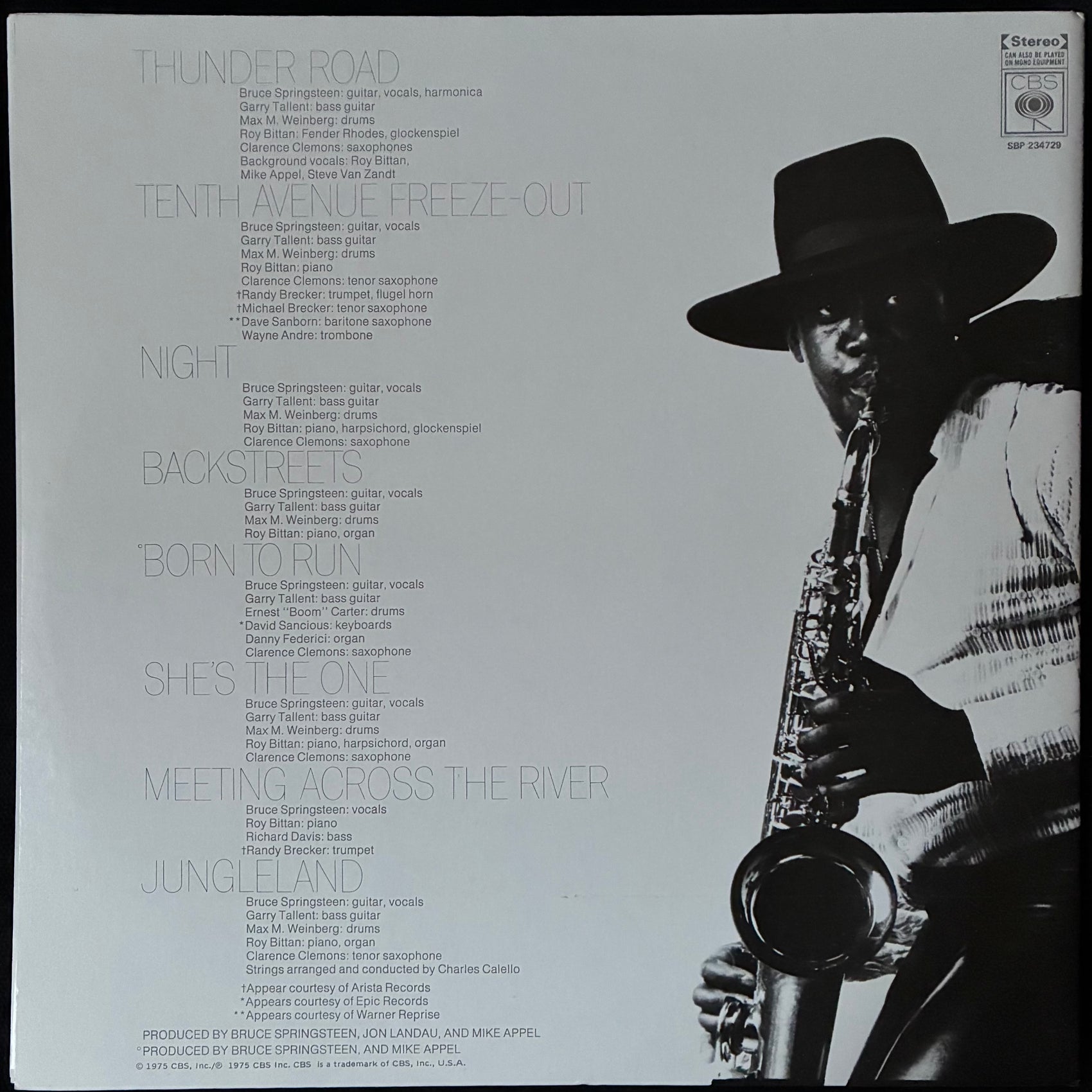 BRUCE SPRINGSTEEN - BORN TO RUN (USED VINYL 1984 AUS EX+M-)